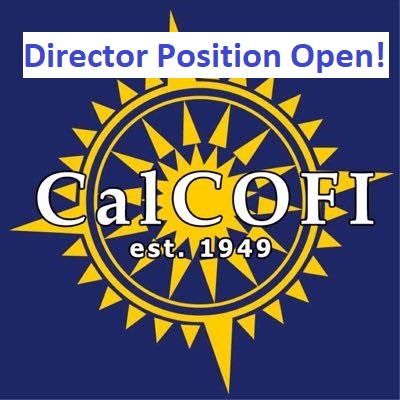 Hiring New CalCOFI Director. Apply today!